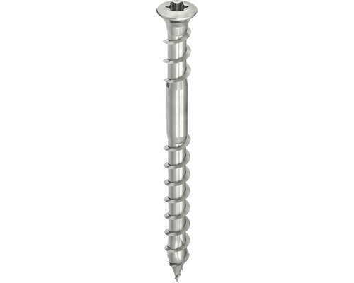 HECO Topix-Plus Vlonderschroef 5,0x80 mm platverzonken kop met freesholtes Torx T20 deeldraad RVS A2, 200 stuks