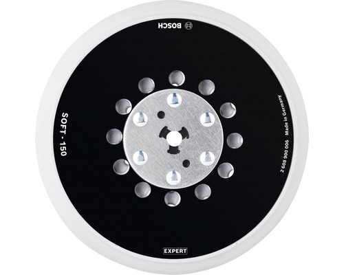 BOSCH Expert steunpad voor universele excentrische schuurmachines Ø 150 mm soft Bosch schuurzool met een afmeting van 150 millimeter