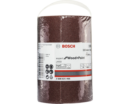 Bosch Expert schuurpapierrol voor hout en verf, korrel 100, circa 115 mm x 5 m