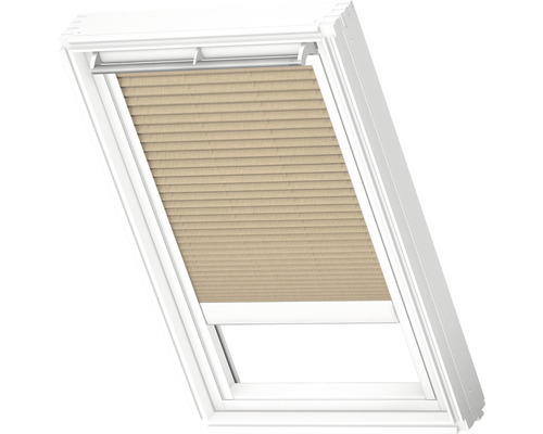 VELUX Plissé lichtdoorlatend elektrisch FML 101 1277S dusty sand