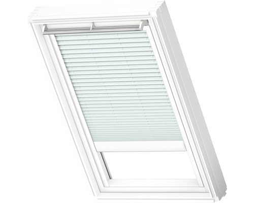 VELUX Plissé lichtdoorlatend bediening op zonne-energie FSL CK06 1285SWL zacht blauw