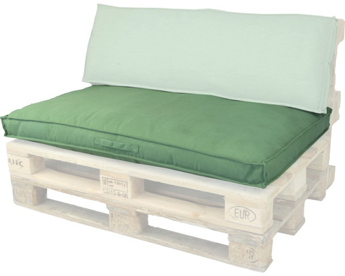 UNIQUE LIVING Loungekussen Luana water/vuilafstotend groen 80x120 cm