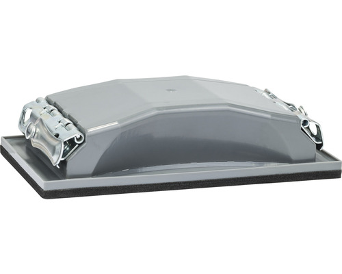 Handschuurmachine met klemmen voor het bevestigen van schuurpapier