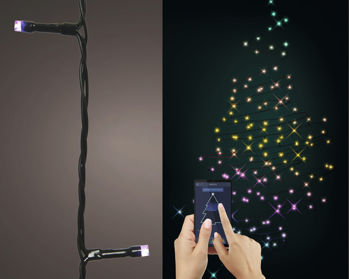 Lichtsnoer met led en smartphonebediening voor decoratie