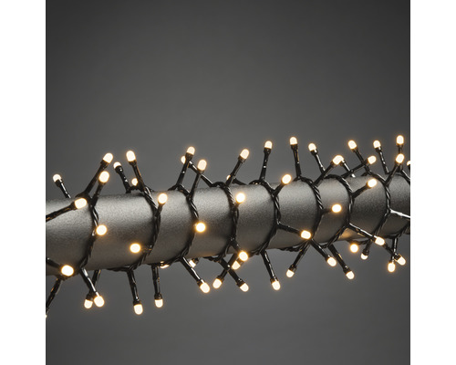 KONSTSMIDE Kerstverlichting LED micro lichtsnoer compact 600 lampjes klassiekwit 13 m Lichtsnoer met warmwitte ledlampjes om een stang gewikkeld