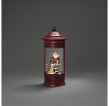 Decoratieve kerstlantaarn met kerstman en kinderen
