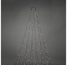 Lichtsnoer in de vorm van een kerstboom met warmwitte lichten