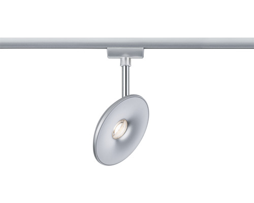 Zilveren LED spot voor railsysteem