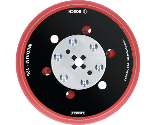 BOSCH Expert steunpad voor universele excentrische schuurmachines Ø 125 mm medium Bosch Logo Schuurzool mediumhard diameter 125 millimeter