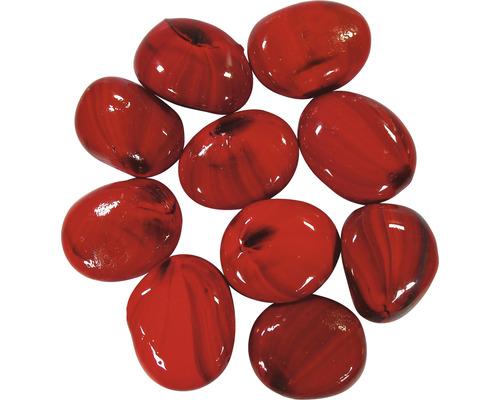 Decoratiestenen glas rood 0,75 kg