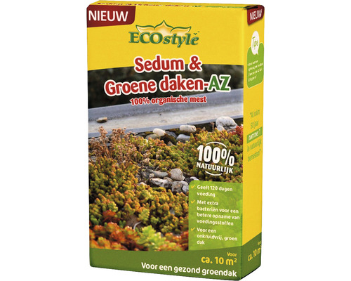 ECOstyle Sedum en - groene daken AZ 800 gr ECOstyle Sedum en Groene daken-AZ organische mest voor circa 10 vierkante meter