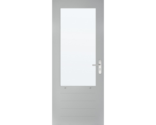 ARON Achterdeur gegrond AAD-IP66 93x211.5 cm, excl. glas & accessoires Deur met glazen paneel en handgreep