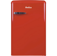 Rode Amica koelkast met handgreep