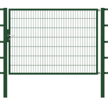 Dubbele metalen poort voor de tuin