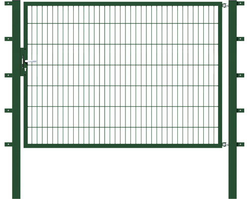 ALBERTS Enkele poort Flexo 200 x 140 cm 6/5/6 incl. palen 8 x 8 cm mosgroen Dubbele metalen poort voor de tuin