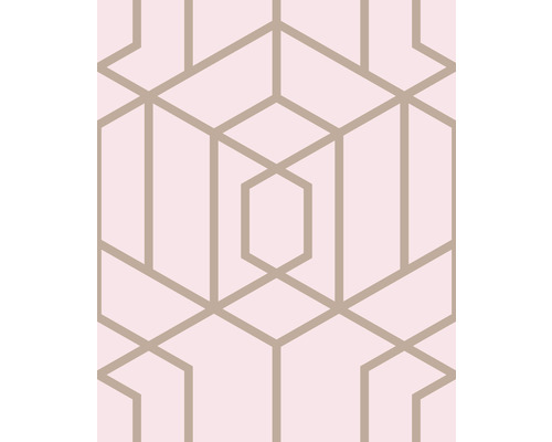 Behang met geometrisch lijnenpatroon