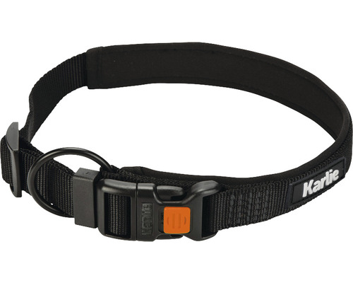 KARLIE Halsband Art Sportiv Premium nylon zwart 30 mm, 55 - 60 cm