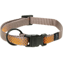 KARLIE Halsband Art Sportiv Plus nylon dots bruin 10 mm, 20 - 35 cm