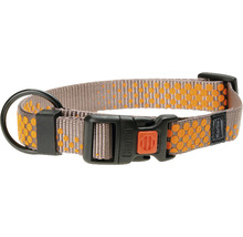 KARLIE Halsband Art Sportiv Plus nylon dots bruin 20 mm, 40 - 55 cm
