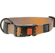 KARLIE Halsband Art Sportiv Plus nylon dots bruin 25 mm, 45 - 65 cm