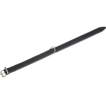 Leren hondenhalsband met metalen gesp en D-ring