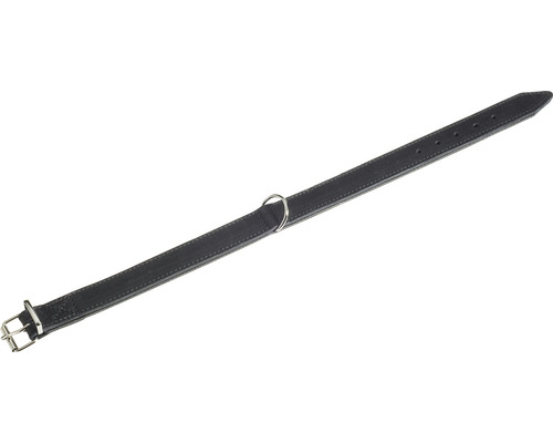 KARLIE Halsband Rondo leer zwart 22 mm, 37 cm