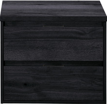 SANOX Badkamermeubelset Porto met wastafelblad 58x70,2x50 cm black oak