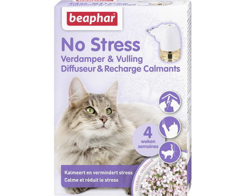 BEAPHAR No Stress verdamper met vulling Kat, anti stressmiddel 30 ml