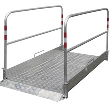 Aluminium steigertrap met leuning