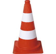 Verkeerskegel met witte strepen