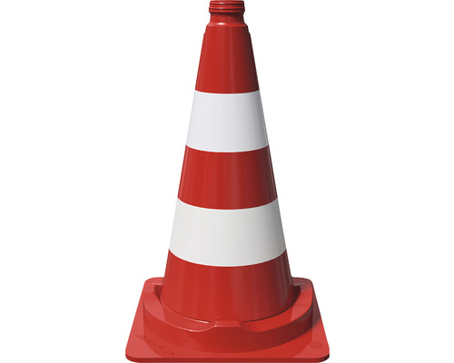 Verkeerskegel met strepen