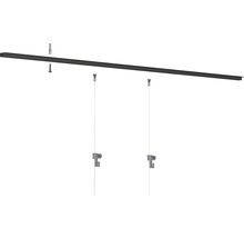 Foto ophangsysteem met rails, pluggen, schroeven en haken