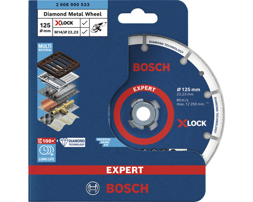 Bosch Expert diamantdoorslijpschijf voor metaal, 125 mm diameter