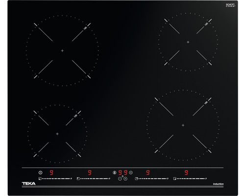 Zwarte Teka inductiekookplaat met vier kookzones