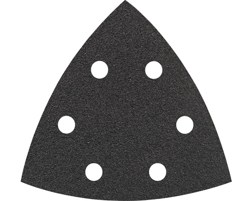 BOSCH Deltaschuurblad F355 Best for Coatings and Composites 93 mm K180, 50 stuks Driehoekig schuurpapier met gaten voor stofafzuiging.