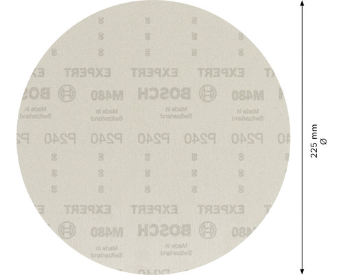 Bosch schuurschijf met een diameter van 225 millimeter