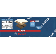 Bosch Expert schuurpapier P120, 115 mm diameter, 50 stuks