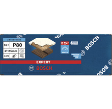Bosch Expert schuurpapier, korrel P80, 115 mm diameter, 50 stuks