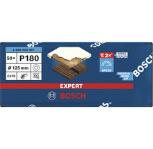 Bosch Expert schuurpapier P180, 125 mm diameter, 50 stuks