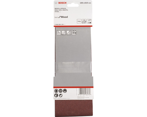 Bosch schuurband voor hout, 100x610 mm