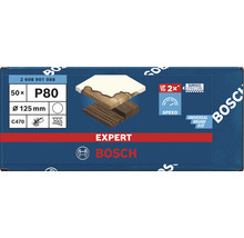 BOSCH Schuurblad Expert C470 Ø 125 mm K80, 50 stuks