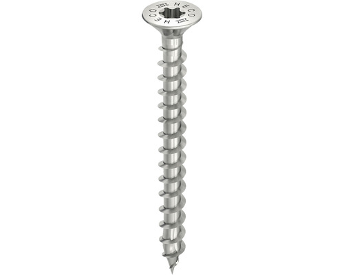 HECO Topix-Plus Universele schroef 4,0x25 mm platverzonken kop met freesholtes Torx T20 voldraad RVS A2, 200 stuks