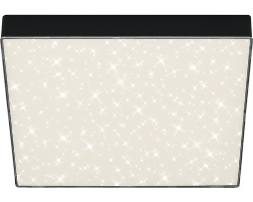 BRILONER LED Plafonniere 7078-415 randloos met sterreneffect 29x29 cm neutraalwit zwart
