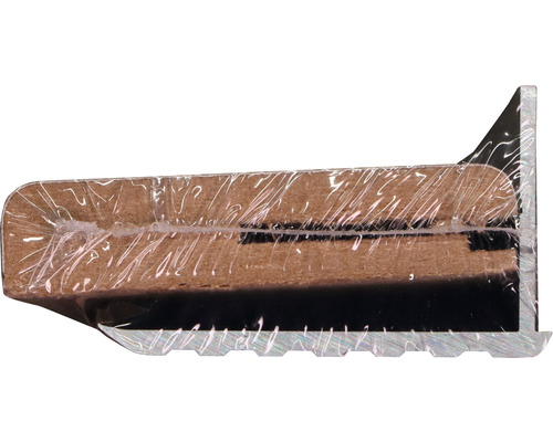 Houten traprandprofiel met aluminium afwerking verpakt