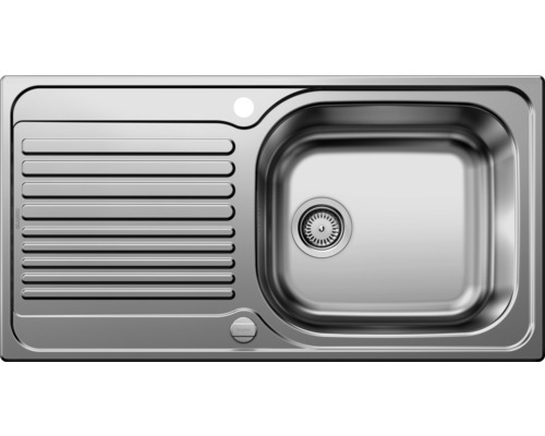 Roestvrijstalen spoelbak met afdruiprek en spoelbak