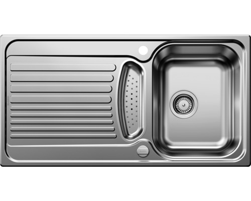 BLANCO Spoelbak Tipo 5 S RVS natuurfinish 50x95 cm Spoelbak van roestvrij staal met afdruiprek