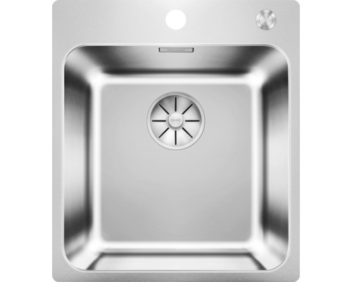 Spoelbak van roestvrij staal met afvoersysteem