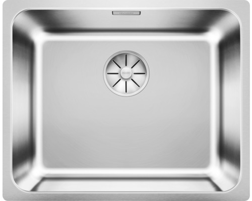 BLANCO Spoelbak Solis 500-If geborsteld RVS 44x54 cm Roestvrijstalen spoelbak met zeefkorf