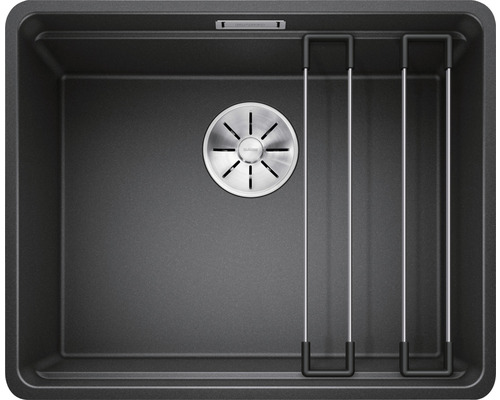 Spoelbak van composietmateriaal met afdruiprek en afvoergarnituur