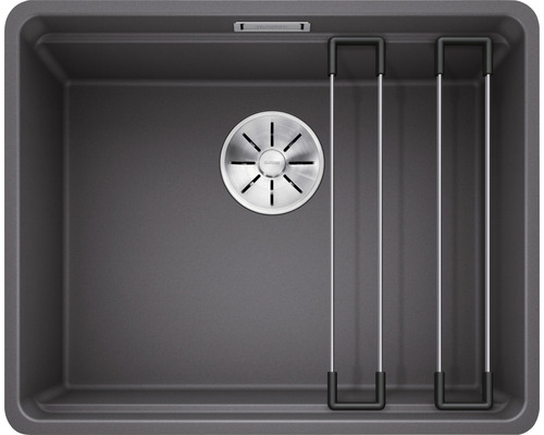 BLANCO Spoelbak Etagon 500-F rotsgrijs 42,7x52,7 cm Spoelbak van graniet met afdruiprek